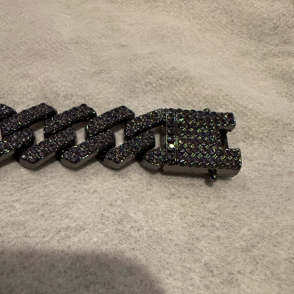 Invicta Element Drip Purple Rain Men's Cuban Link Bracelet